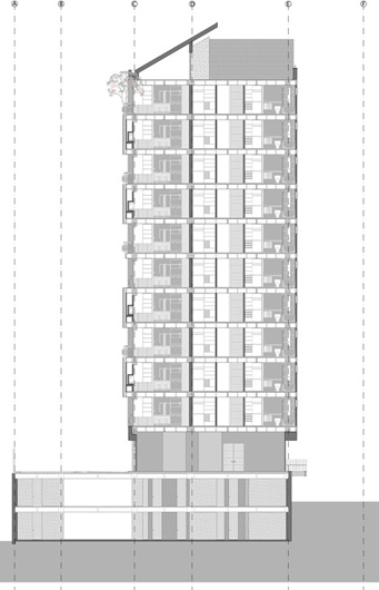 Corte Transversal B :: Proyecto Resguardos de Sotileza