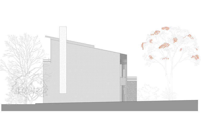Fachada Nor Occidental :: Proyecto Eubea | Diseño Daniel Winograd y Stefano Anzellini