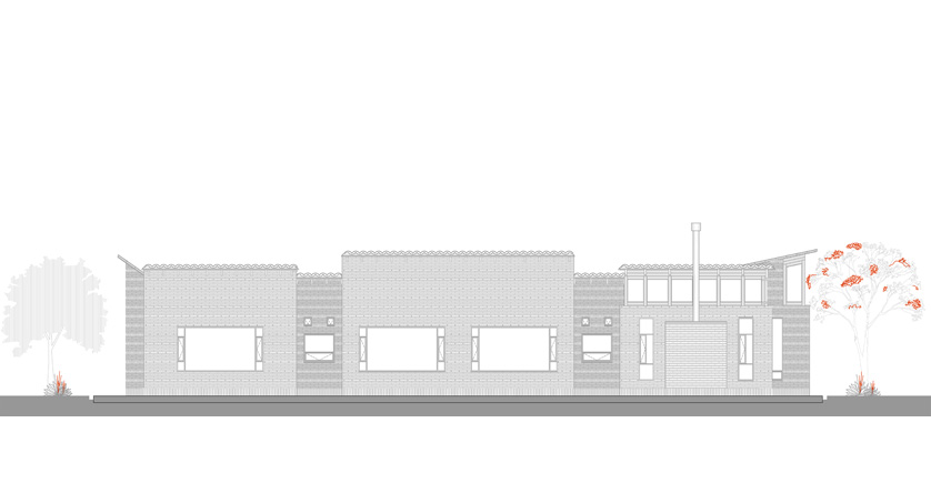 Fachada Norte :: Proyecto Casa Ñaña