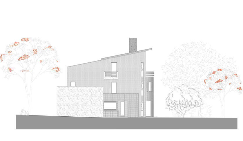 Fachada Sur Oriental :: Proyecto Eubea | Diseño: Daniel Winograd y Stefano Anzellini