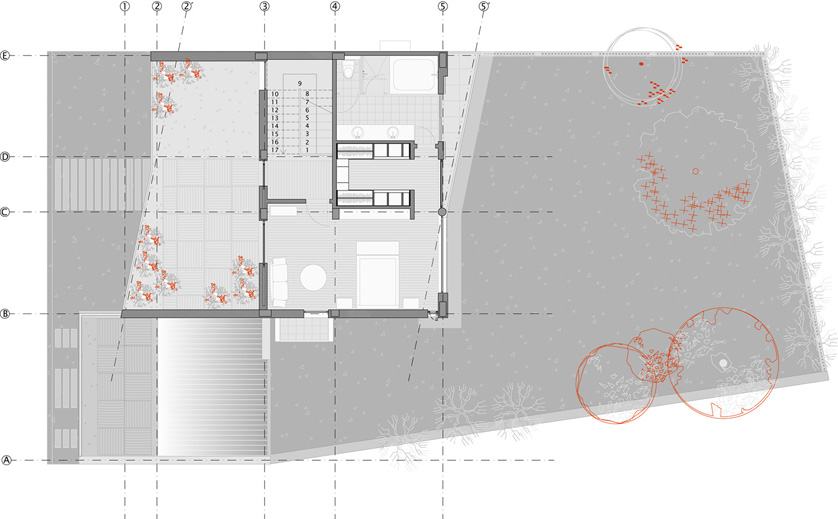 Planta Tercer Piso :: Proyecto Eubea | Diseño Daniel Winograd y Stefano Anzellini